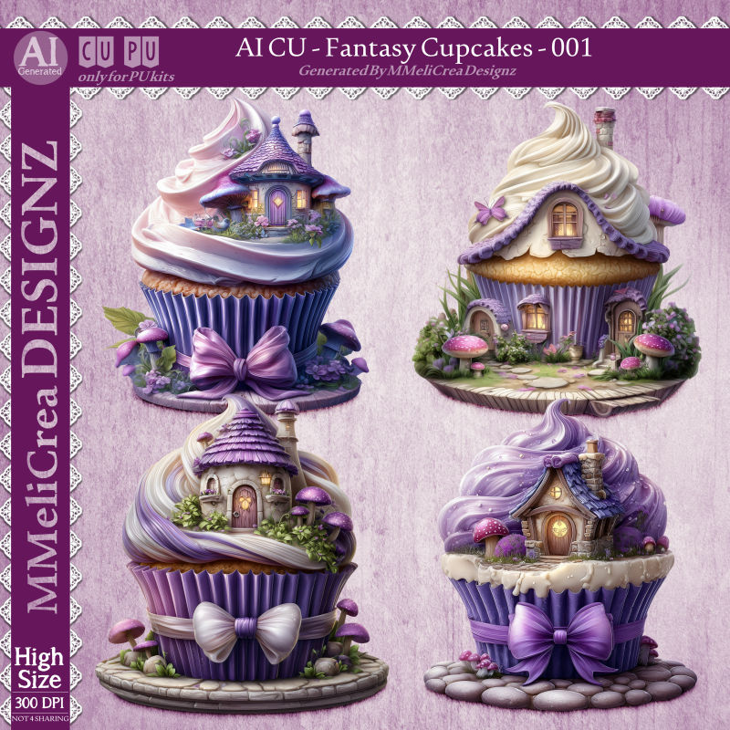 (image for) AI - Fantasy Cupcake - CU001 (CU4PU/PNG)